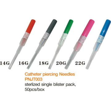 high quality gatheter piercing needles,EO gas sterilized catheter body piercing needles